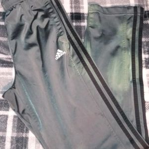 Adidas jogger pants. Size small. Greyish-green